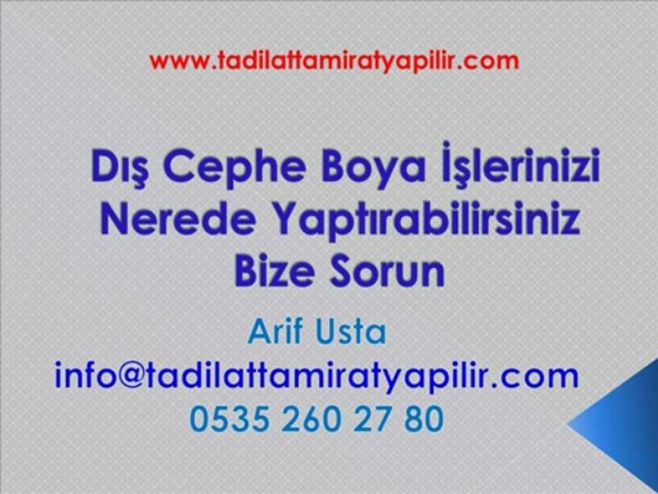 Dış Cephe Boya Fiyatları,Dış Cephe Boya Çeşitleri,Dış Cephe Boya Uygulamaları,