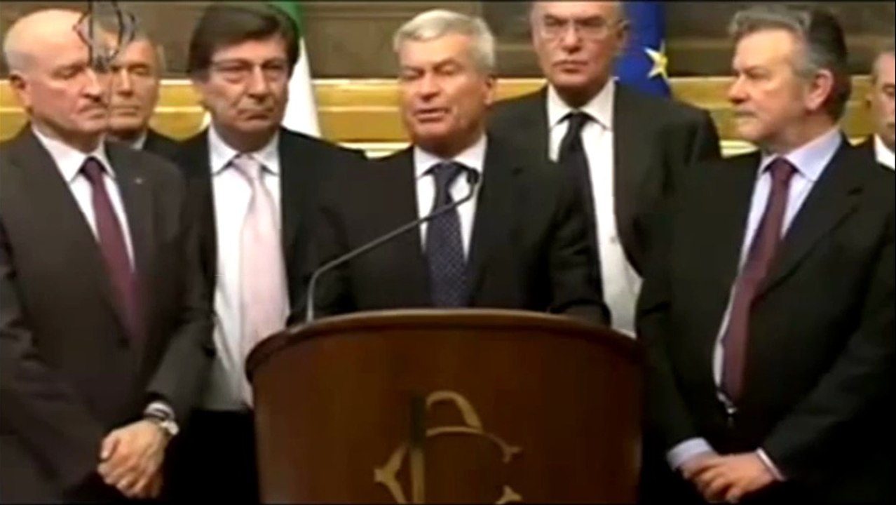 Roma - Consultazioni parti sociali - Carlo Sangalli (Rete imprese Italia) (25.03.13)