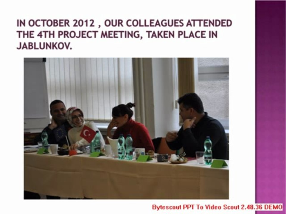 TURKEY - Activities from September 2012 to March 2013