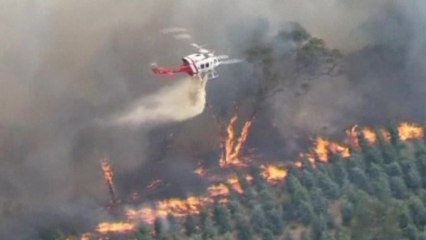 Australia grass fires burn out of control