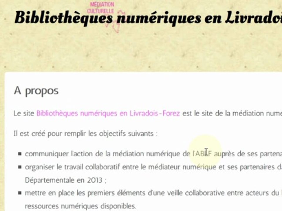 Présentation du site