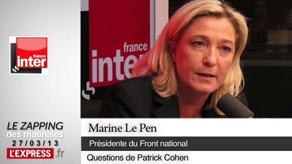 Chomage : "Le système est mortifère", selon Marine Le Pen