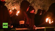 Germany- Neo-Nazi torch vigil opposed by anti-fascists