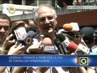 Ledezma acude ante el Nazareno de San Pablo para pedir por la paz en Venezuela