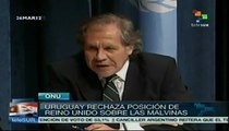 Uruguay condena posición de Reino Unido sobre las Malvinas