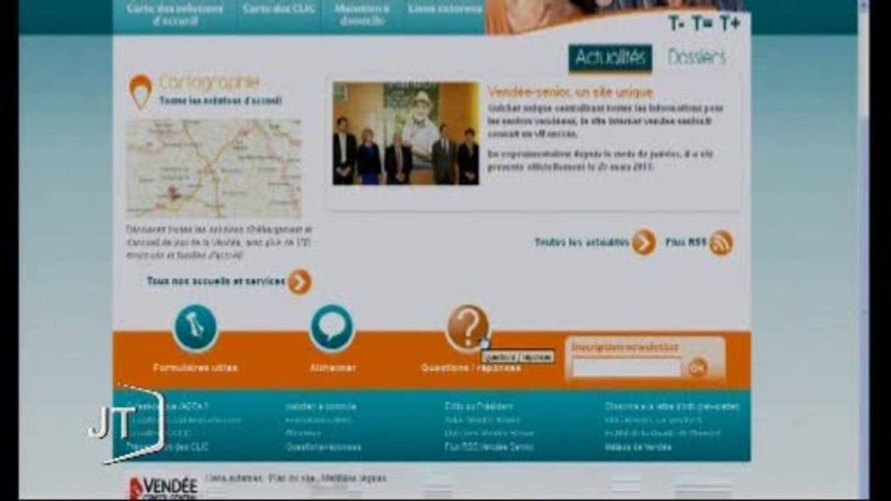 Un site web pour les personnes âgées (Vendée)