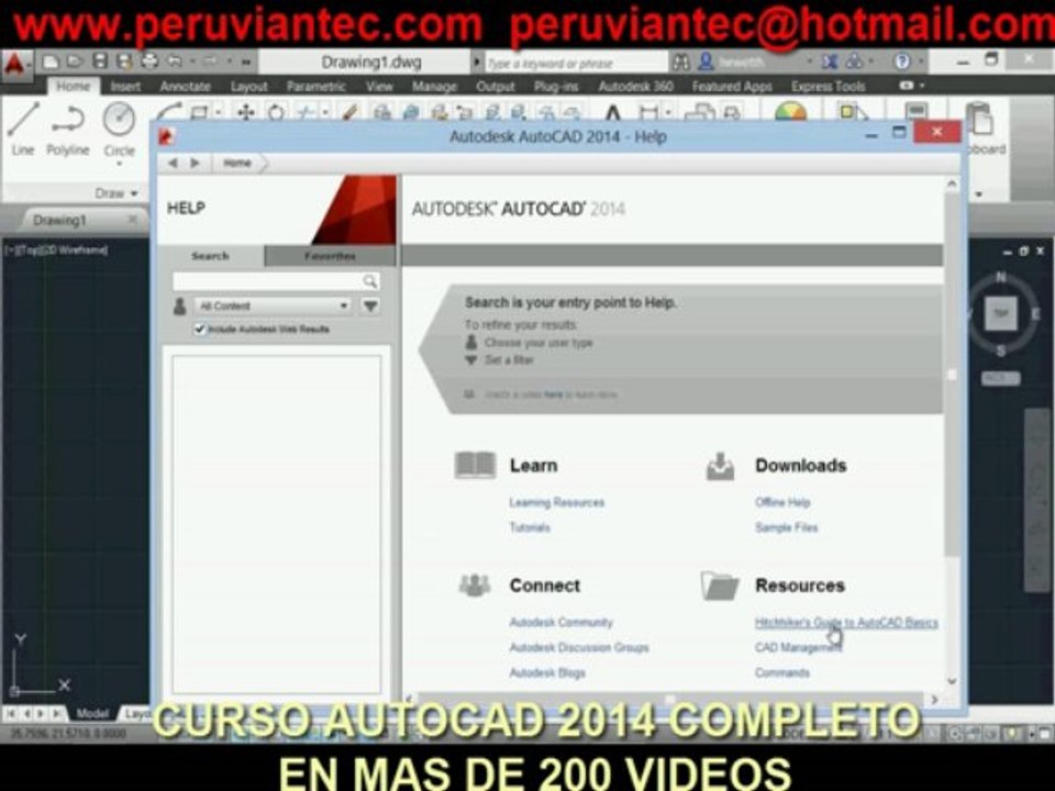 CURSO AUTOCAD 2014 NOVEDADES ESPAÑOL EN VIDEOS , TUTORIAL AUTOCAD 2014 - 1