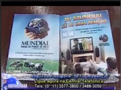 Apostolo Valdemiro Boiadeiro vendendo Carne-Passaporte da TV 70 reais ao mes 27/03/2013