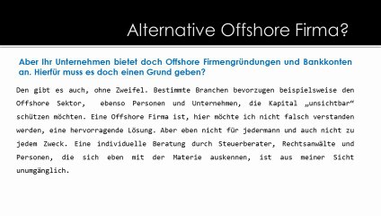 Privacy Management Group - Alternative Offshore Firma Interview