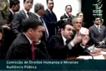 Dep Pr Marco Feliciano Truculencia Ordem  Prisao de Manifestante CDHM 27-03-2013