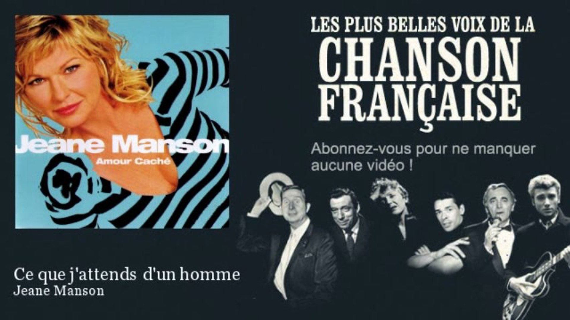 Jeane Manson Ce Que J Attends D Un Homme Video Dailymotion