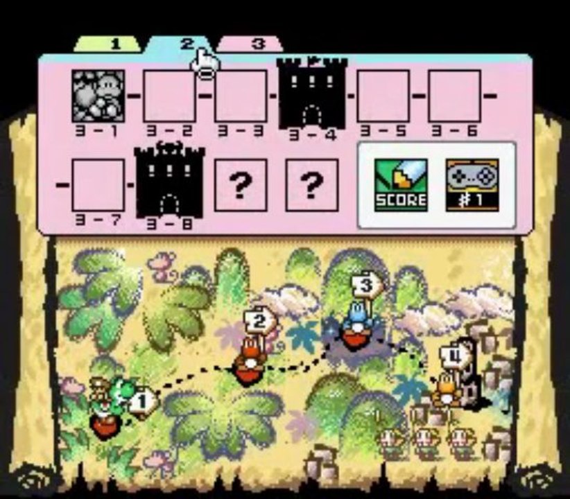 Yoshi's Island (SNES): 2-8 Boss and 2-Extra (100 points)