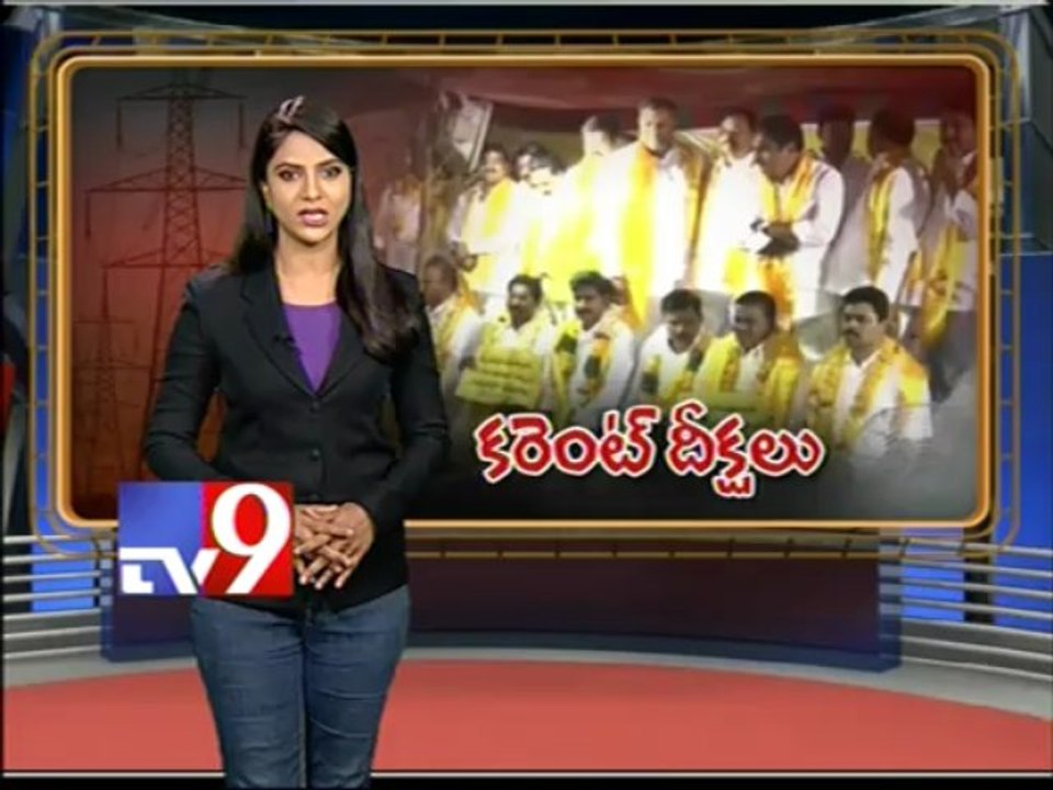 Power cuts, power protest, TDP MLAs