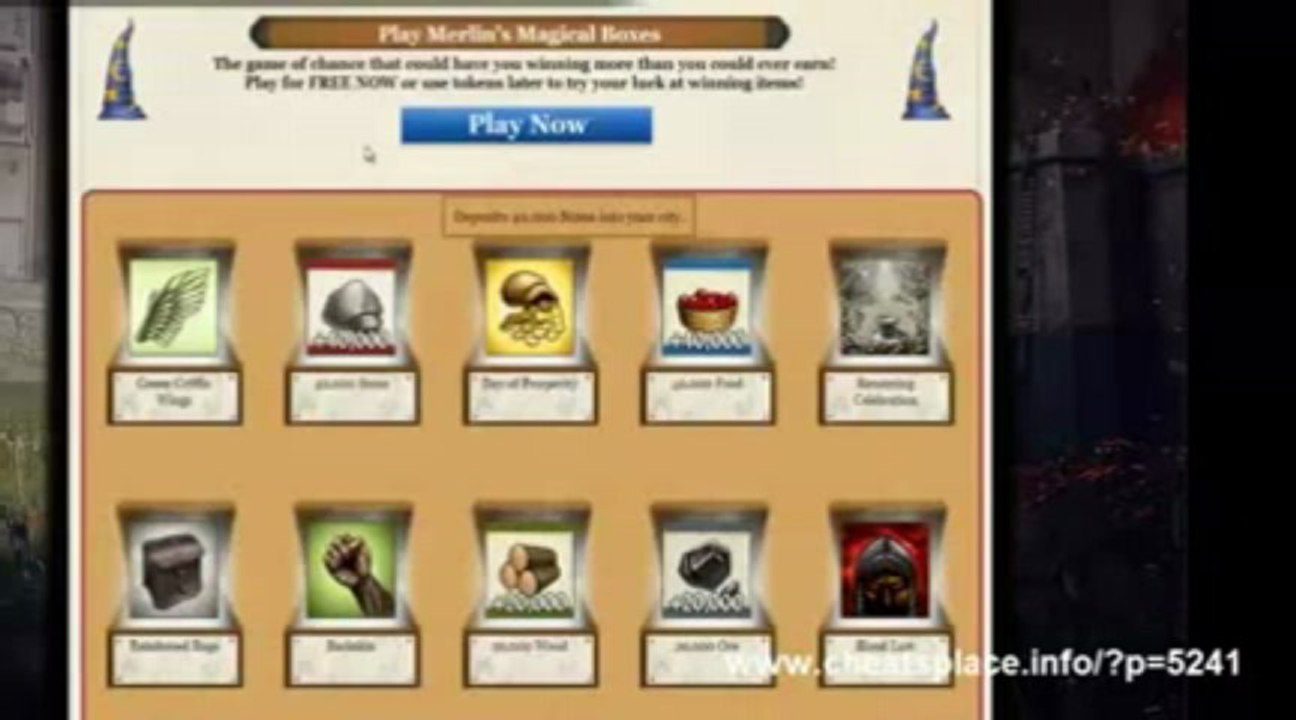 Pirater Kingdoms of Camelot % Hack Cheat télécharger Avril 2013