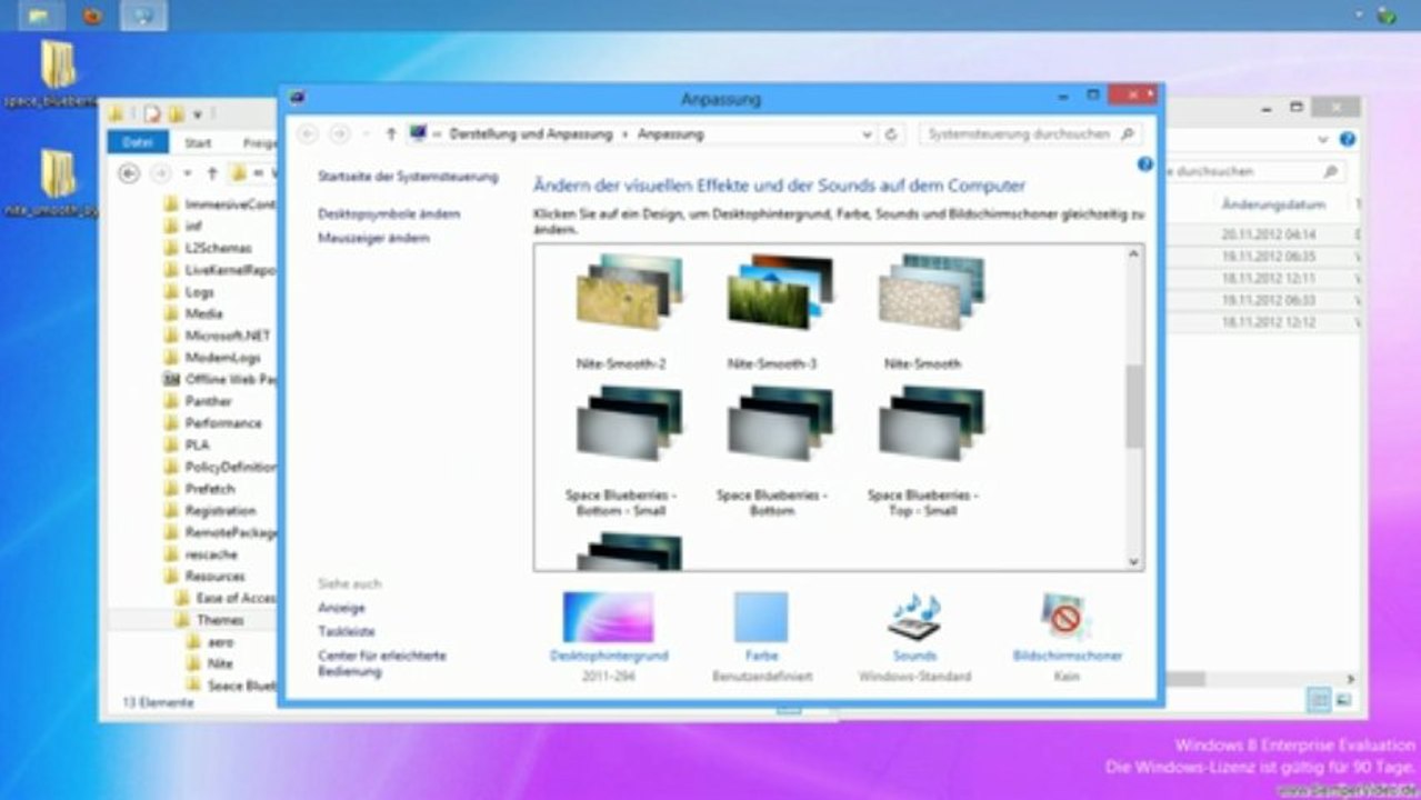 Windows 8: Neue Themes installieren
