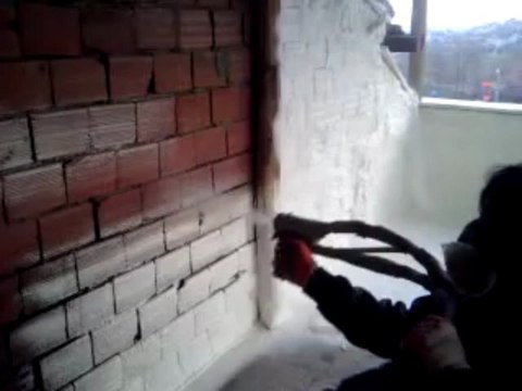 İÇ CEPHE İZOLASYONU POLİÜRETAN SPREY SIKMA KÖPÜK