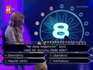 Milyoner'de cevabı bilmesine rağmen elendi