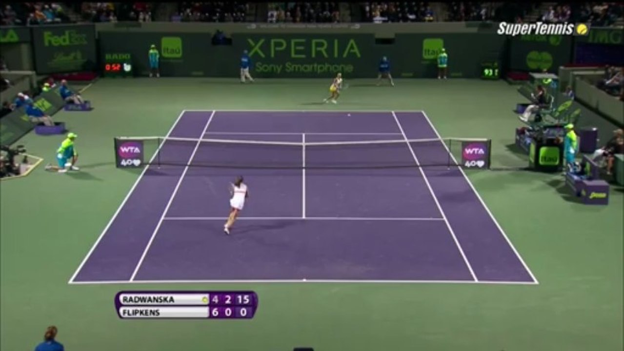 Agnieszka Radwanska vs. Kirsten Flipkens