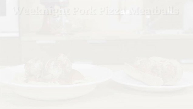 Weeknight Pork Pizza Meatballs