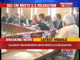 Gujarat CM Narendra Modi meets US delegates.