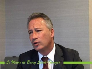 Présentation de l’écoquartier : Le maire de Bussy St-Georges