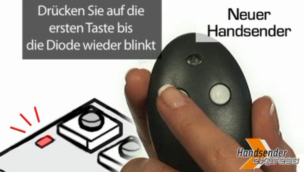 Programmieren einer Fernbedienung BFT Mitto 2M