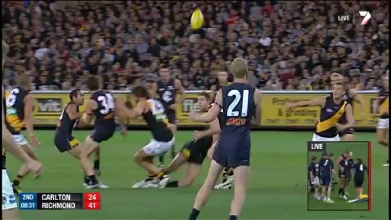 AFL 2013 - Round 1 - Carlton v Richmond 2nd Qtr