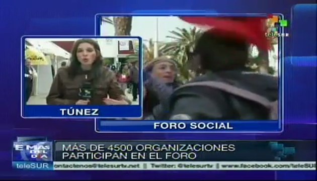 Se cumple segundo día del Foro Social Mundial en Túnez