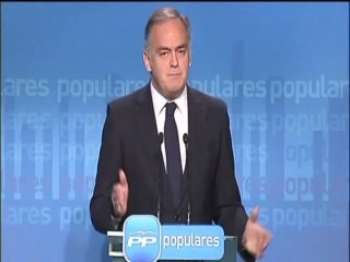 González Pons dice que Rubalcaba "se equivoca" y que tiene prisa por volver a gobernar