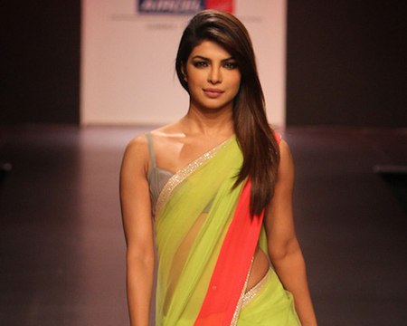 Hot Priyanka Chopra in Backless Blouse