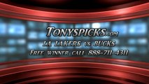 Milwaukee Bucks versus LA Lakers Pick Prediction NBA Pro Basketball Odds Preview 3-28-2013
