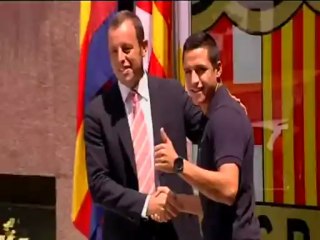 Presentación oficial de Alexis Sánchez en el FC Barcelona