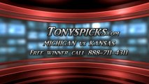 Kansas Jayhawks versus Michigan Wolverines Pick Prediction NCAA Tournament College Basketball Odds Preview 3-29-2013