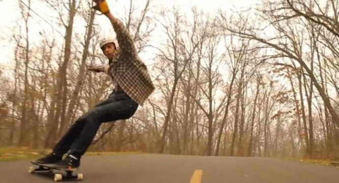 Longboarding Foggy Freeride - Will Stephan - 2013