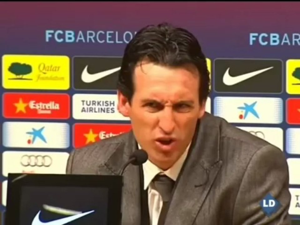 Emery se enfada con la prensa catalana