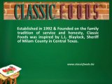 Manufacturers of Soup, Souces, Frozen Chili, Concession and Convenience Foods - Classic Foods - YouTube