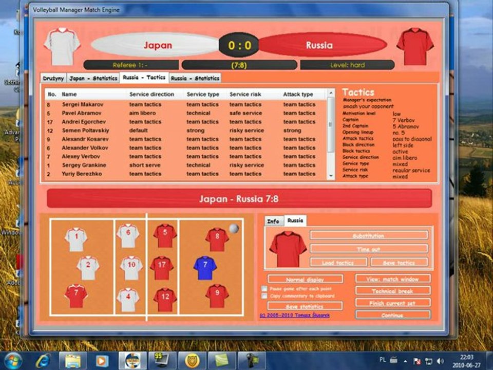 Volleyball Manager 2010 match engine.avi