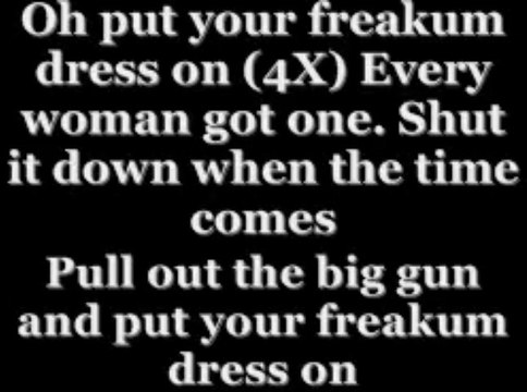 Freakum Dress-Beyonce KARAOKE INSTRUMENTAL - YouTube