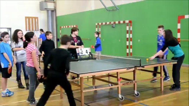 Tennis de table UNSS Pont-de-Vaux. 17 mars 2013