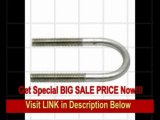 [BEST BUY] DrillSpot 5/8-11 x 8 Pipe Size 304 Stainless Steel Round Bend Long Tangent U-Bolt