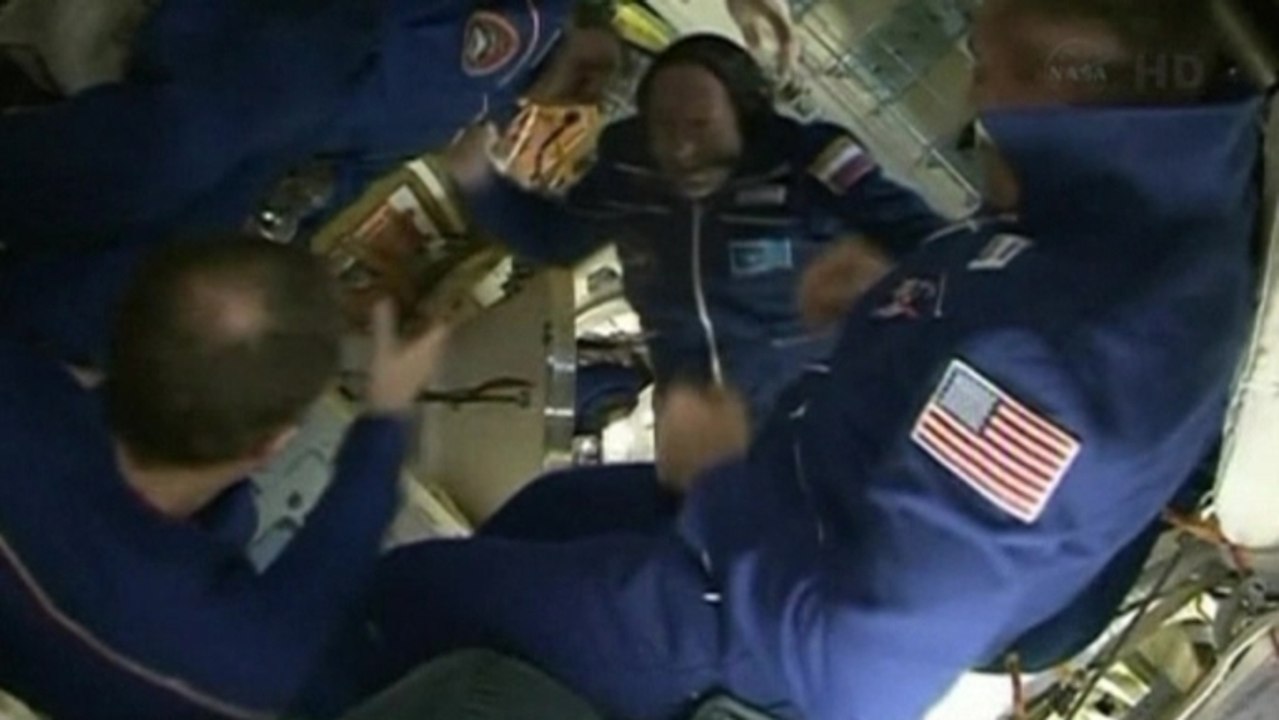 Soyuz docks with ISS