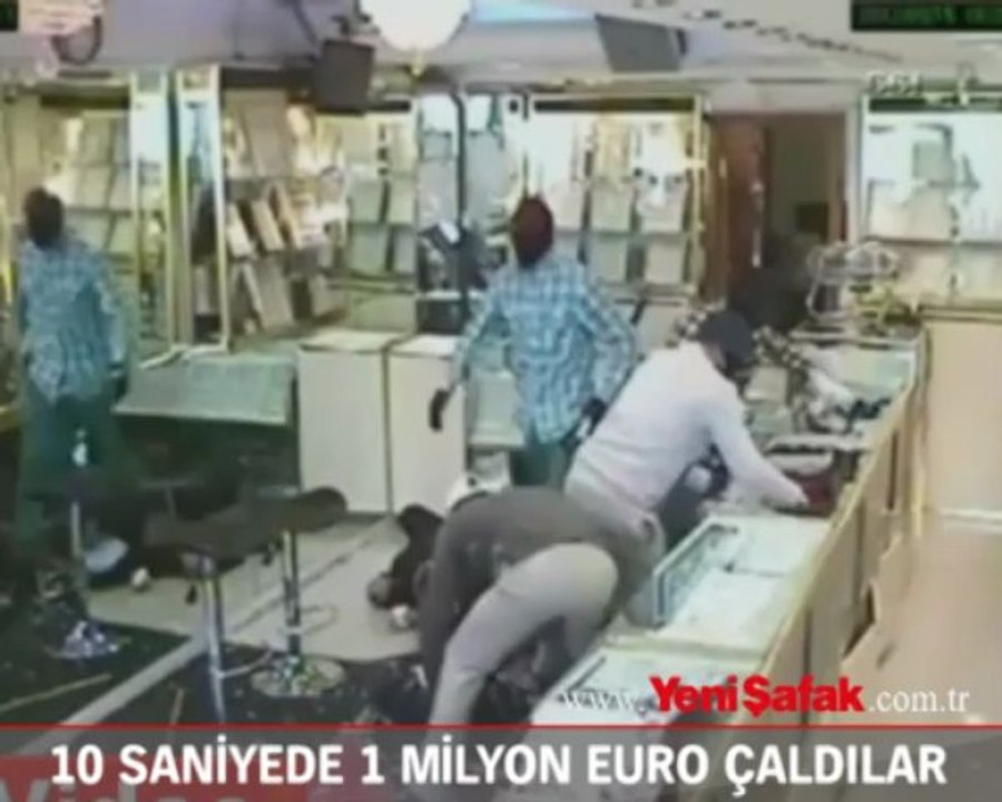 10 saniyede 1 milyon Euro'yu böyle çaldılar