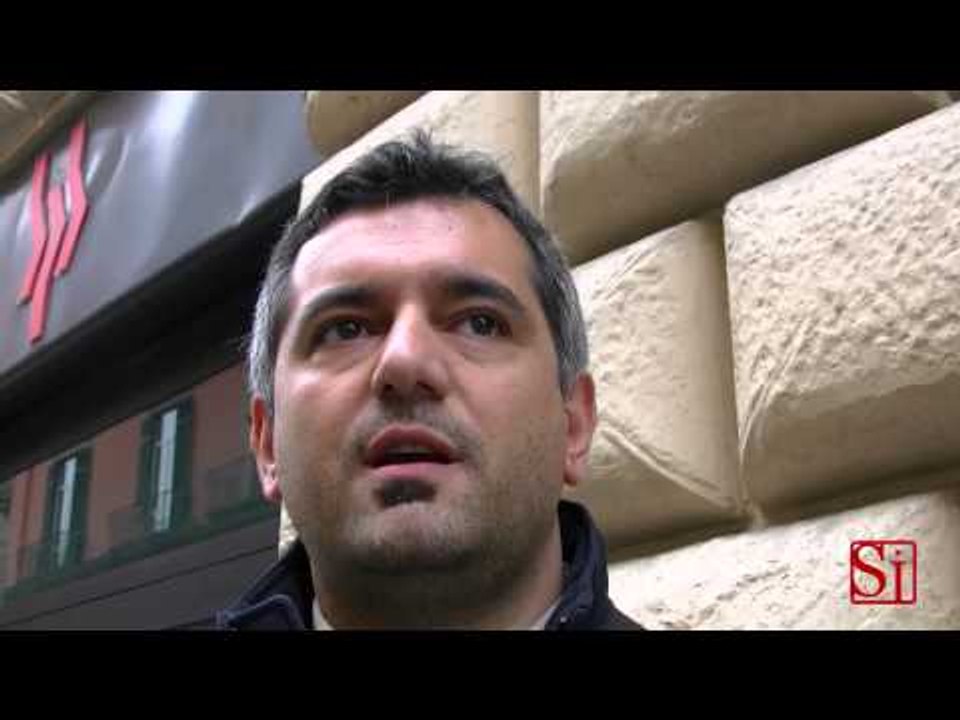 Napoli - I lavoratori di Città della scienza contro de Magistris (28.03.13)