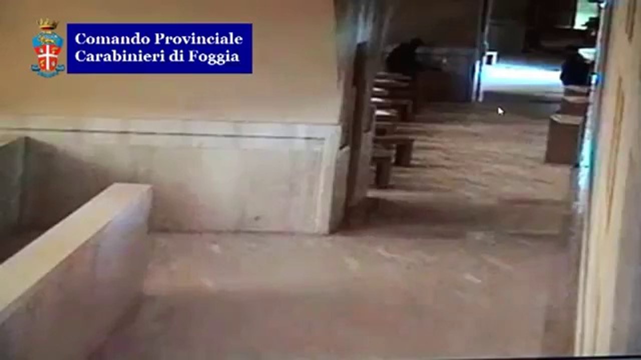 San Giovanni Rotondo (FG) - Il video del furto delle offerte (28.03.13)