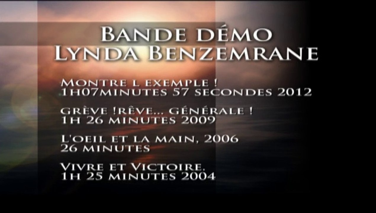 Ma  bande démo de réalistion et de Montage