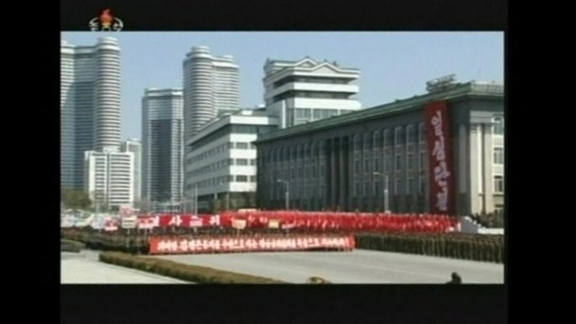N Korea holds pro-army rally as leader hosts missiles meeting