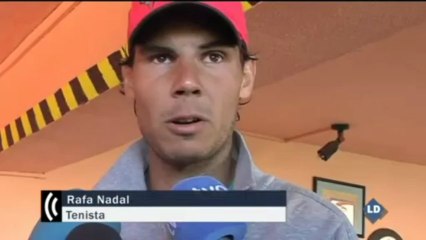 Rafa Nadal: "La rodilla me sigue molestando"