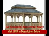 [BEST BUY] 14' x 28' Cedar Oval Double Roof Gazebo