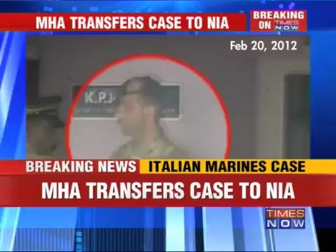 Italian marines case transferred to NIA