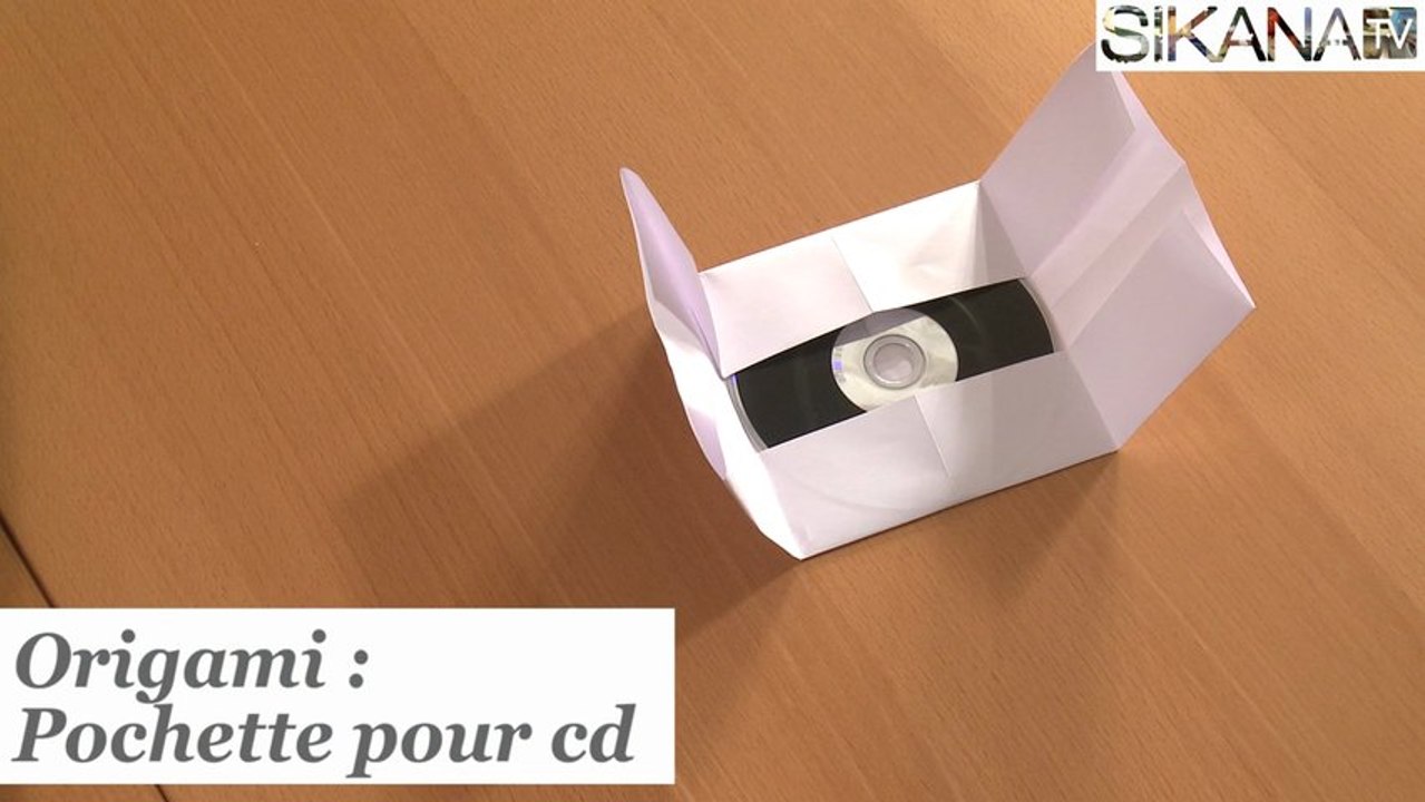 Origami pratique : fabriquer une pochette CD facilement - HD